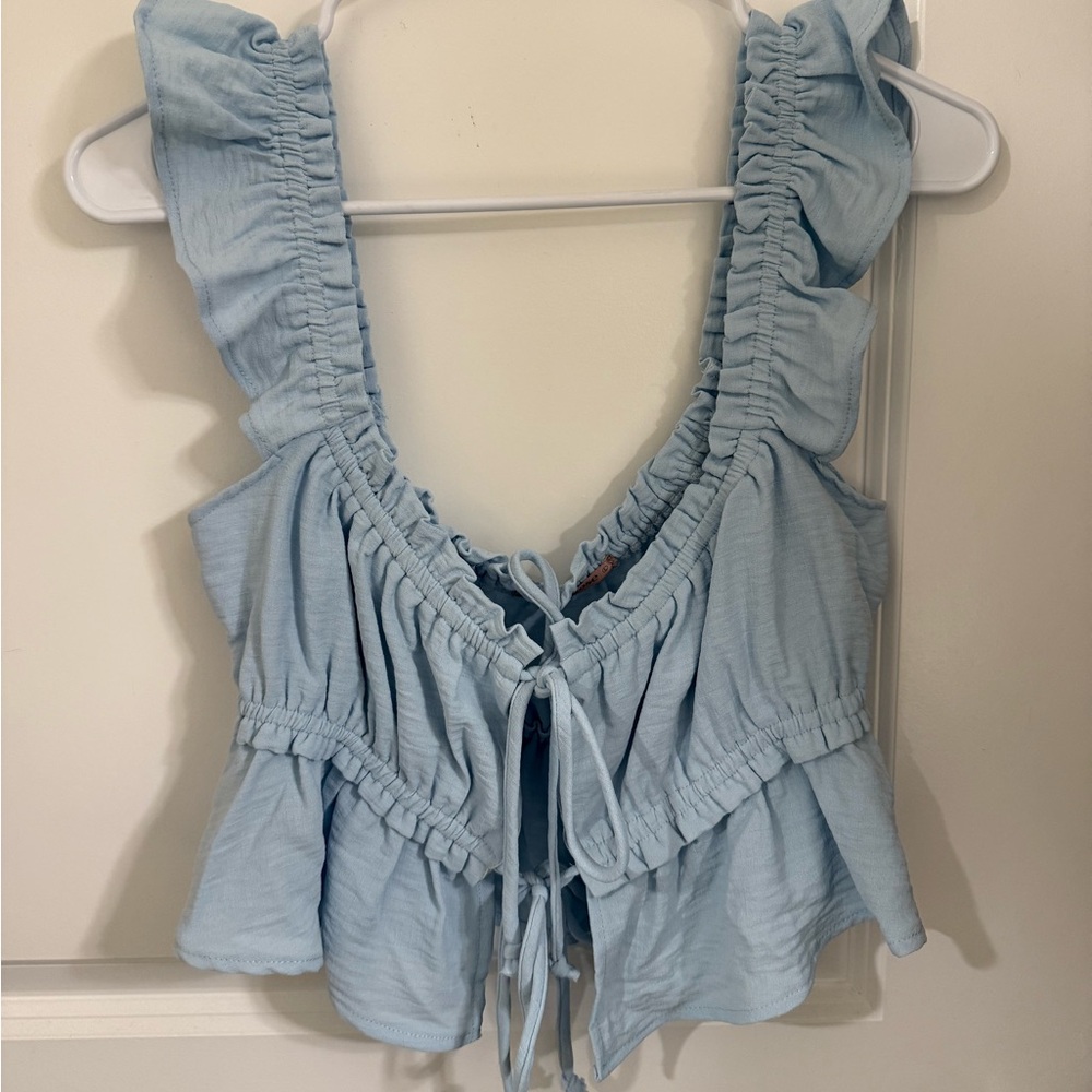 Grey Bandit francesca top in blue